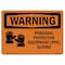 Signmission OSHA WARNING Sign, Personal Protective Equipment Gloves, 10in X 7in Decal, 10" W, 7" H, Landscape OS-WS-D-710-L-12756 - alternate 1